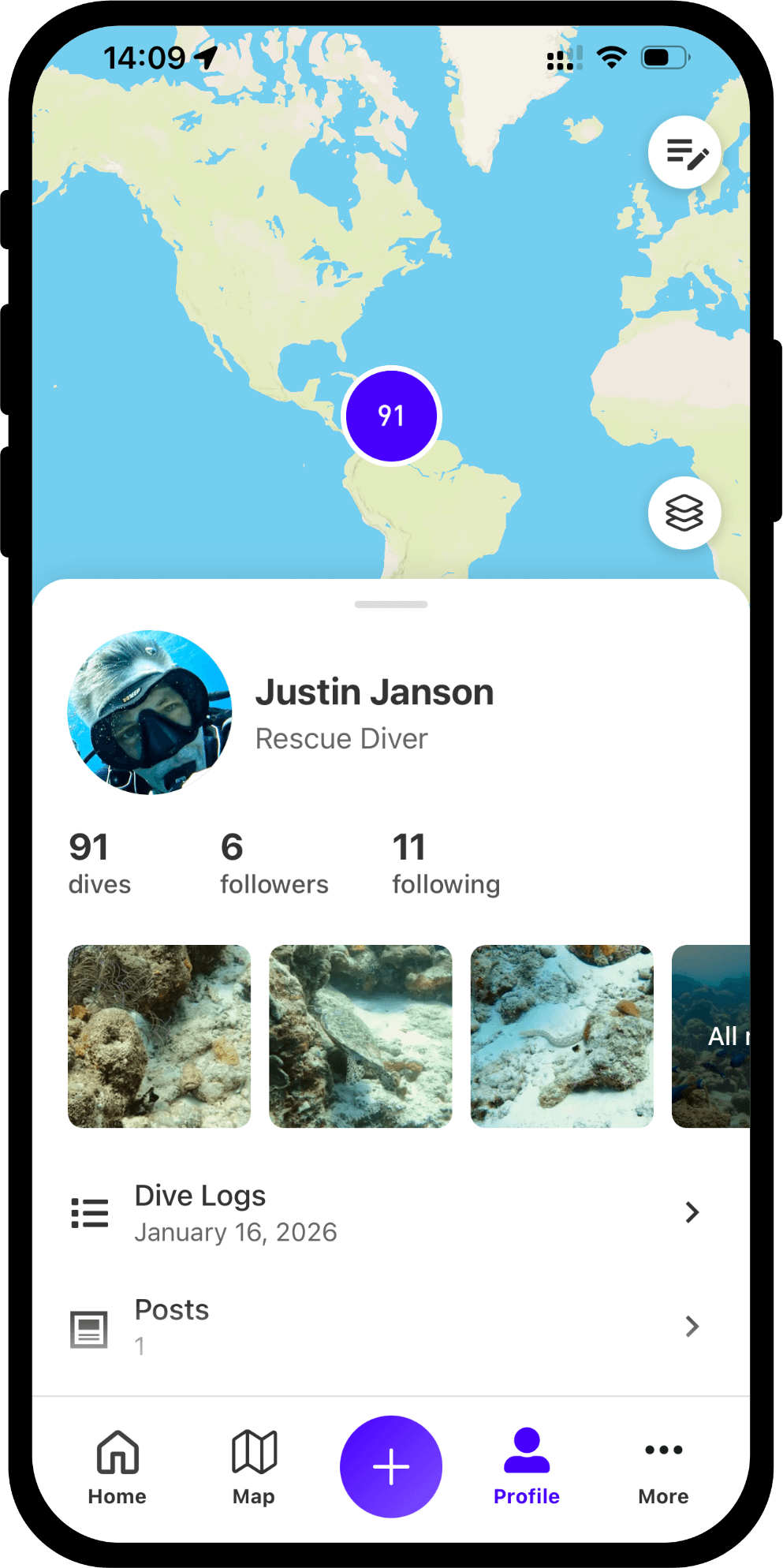Scubaspot app screenshot